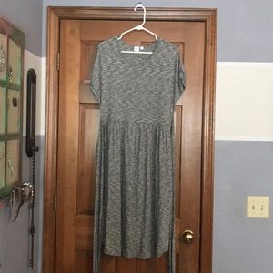 Gray Gap tie in front dress size M